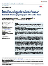 Epidemiology,-treatment-patterns,-clinical-outcomes,-and-disease-burden-among-patients-with-immune-mediated-thrombotic-thrombocytopenic-purpura-in-the-United-States